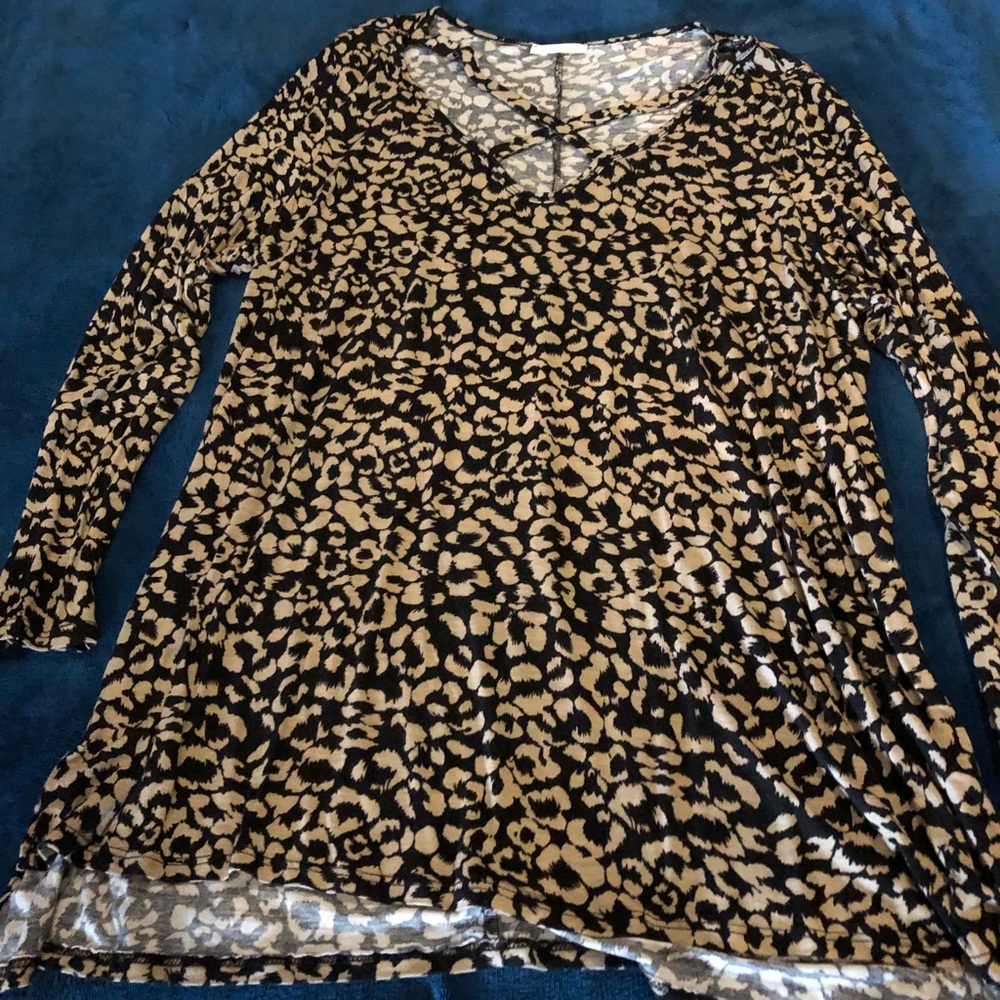 Leopard Criss Cross Tunic